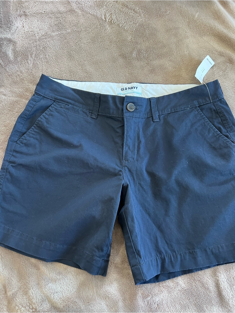 Old Navy Navy Women’s Cotton Blend Chino Shorts